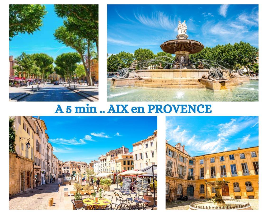 "' Impasse D'Un Instant "' 8Min Aix - Clim & Parking Daire Venelles Dış mekan fotoğraf